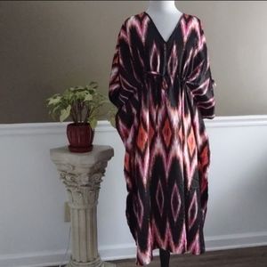 Bobbie Brooks bright print kaftan